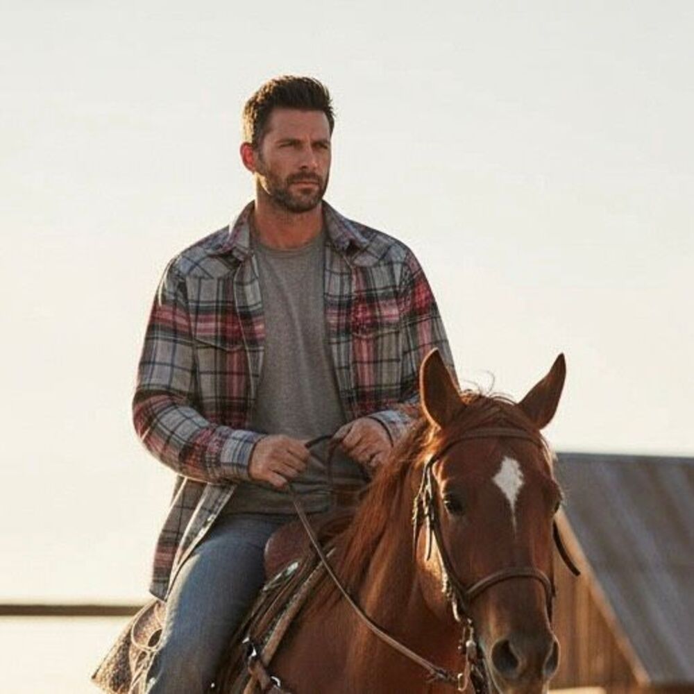 Lucky Brand Classic Fit Plaid Flannel Shirt Men’s‎ Large Cotton Western Casual